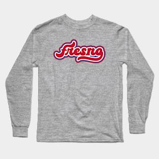 Retro Fresno Script Long Sleeve T-Shirt